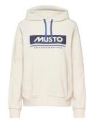 W Musto Hoodie 2.0 Tops Sweat-shirts & Hoodies Hoodies Cream Musto