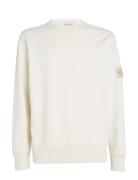 Calvin Klein Jeans Badge Crew Neck Vit