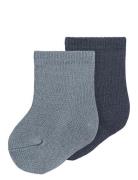 Nbmwakta Wo/Vi 2P Sock Sockor Strumpor Blue Name It