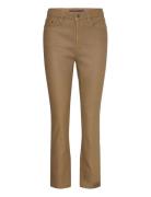 Lauren Ralph Lauren Coated High-Rise Straight Ankle Jean Brun