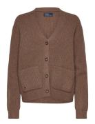 Polo Ralph Lauren Wool-Cashmere V-Neck Cardigan Brun