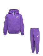 Nike Full-Zip Club Set Sets Sweatsuits Purple Nike