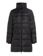 Tommy Hilfiger Mw Down Funnel Nk Coat Svart