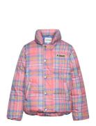 Check Aop City Puffer Jacket Fodrad Jacka Pink Mini Rodini