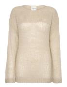 My Essential Wardrobe Lingomw Knit Blouse Beige