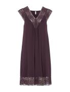 Nightdress No Sleeve Nattlinne Purple Damella Of Sweden