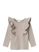 Lil'Atelier Nmfnara Ls Slim Top Lil Beige