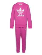 Trefoil Crew Se Sets Sweatsuits Pink Adidas Originals