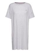 Ss Rib Jersey Nightdress Nattlinne Grey Tommy Hilfiger