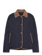 Quilted Reversible Jacket Kviltad Jacka Navy Tommy Hilfiger