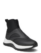 Runner Sock Boot W/Zip Mix M Höga Sneakers Black Calvin Klein