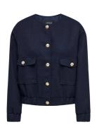 Onlgia Boucle Jacket Otw Outerwear Jackets Light-summer Jacket Navy ON...