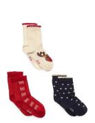 3-Pack Socks Strumpor Non-slip Multi/patterned Minymo