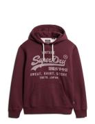 Superdry Classic Vl Graphic Hoodie Röd