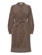 Slhelle Dress Kort Klänning Brown Soaked In Luxury