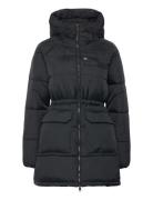 Tjw Midi Vail Puffer Fodrad Jacka Black Tommy Jeans