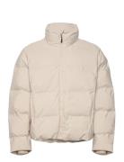 Cropped Seamless Puffer Jacket Fodrad Jacka Cream Lindbergh