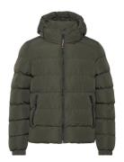 Hooded Sports Puffer Jacket Fodrad Jacka Khaki Green Superdry