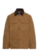 Quilted Workwear Jacket Kviltad Jacka Brown Lee Jeans