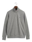 GANT Emb Archive Shield Half Zip Grå