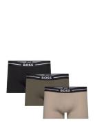 Trunk 3P Bold Boxerkalsonger Khaki Green BOSS