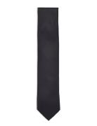 Polyester Tie 7 Cm Slips Black Lindbergh Black