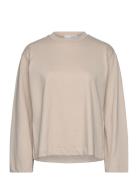 Selected Femme Slfelisa Ls Boxy Tee D2 Beige