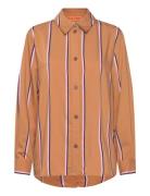 STINE GOYA Long Sleeve Shirt, 2249 Striped Vis Orange