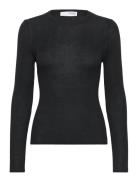 Selected Femme Slfnaja Ls Knit O-Neck Svart