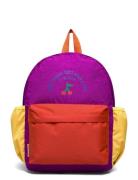 Bobo Cherry Color Block Backpack Ryggsäck Väska Purple Bobo Choses