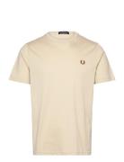 Fred Perry Crew Neck T-Shirt Kräm