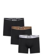 Boxerbr 3P Bold Boxerkalsonger Black BOSS