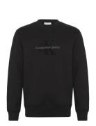 Calvin Klein Jeans Chenille Monologo Crew Neck Svart