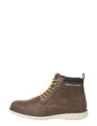 Jfwdenver Pu Combo Boot Snörade Stövlar Brown Jack & J S