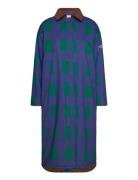 Color Game Patched Print Long Coat Tunn Rock Navy Bobo Choses