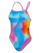 Speedo Womens Allover Digital Vback Multi/patterned