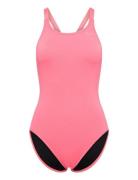 NIKE SWIM Nike W Fast Back Piece Solid Rosa