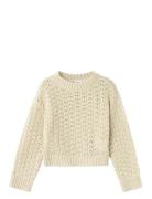 Name It Nkfosigna Ls Short Knit Kräm