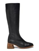 ANGULUS Boots - Block Heel With Zipper Svart