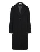 Lucy Over D Wool Blend Coat Rock Jacka Black Malina