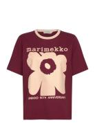 Marimekko Erna Unikko Placement Burgundy