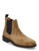 Slhjoseph Suede Chelsea Boot Stövletter Chelsea Boot Brown Selected Ho...