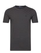 Lindbergh Stripe Tee Grå