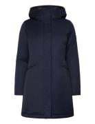 Tommy Hilfiger Nylon Mix Padded Parka Marinblå