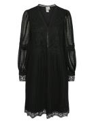 Yassophira Ls Dress S. Noos Knälång Klänning Black YAS