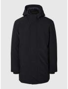 Slhfeist Tech Parka 2.0 Parka Jacka Black Selected Homme