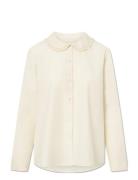 Petra Shirt - Lace Tops Shirts Long-sleeved Cream STUDIO FEDER