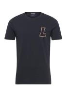 Lindbergh Appliqué Logo Tee Marinblå