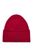 Polo Ralph Lauren Cable-Knit Merino Wool Beanie Röd