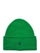 Polo Ralph Lauren Cable-Knit Merino Wool Beanie Grön